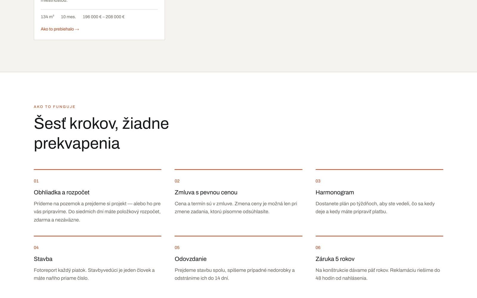 Realizácie s filtrom podľa typu stavby.